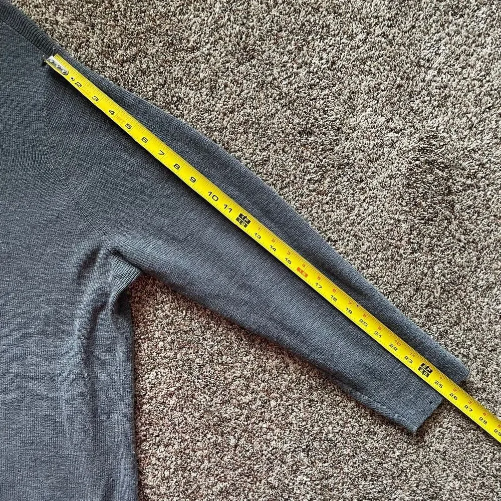 Eileen Fisher 3X grey merino wool sweater